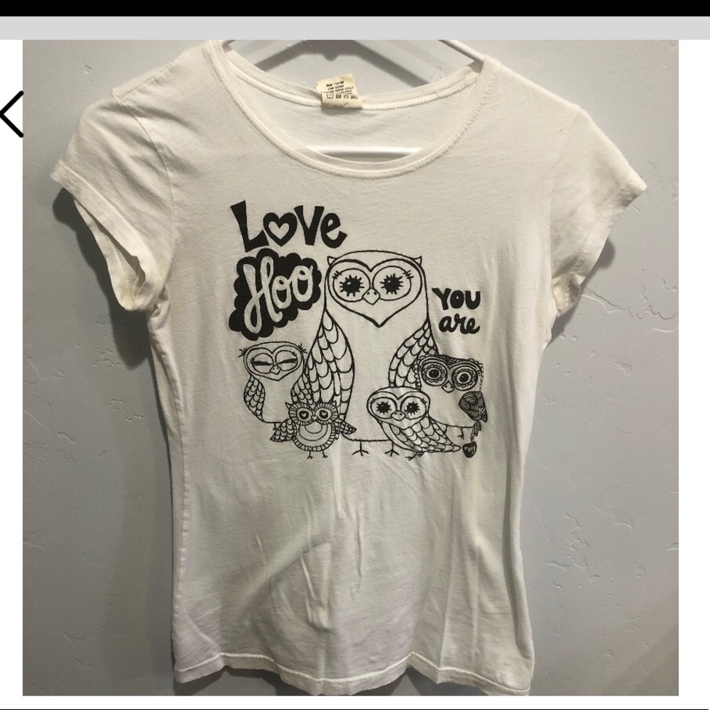 “Love Hoo You Are” white owl shirt